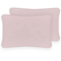 Kit Fronha 34x40cm Malha Kinder 2 peças Rosa