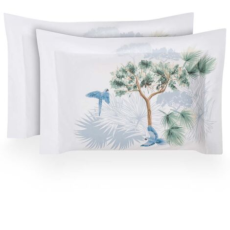 imagem do produto Kit Fronha 50x70cm 200 Fios Arara Azul 2 peas - Naturalle Fashion