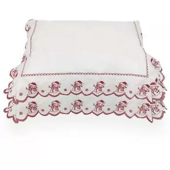 imagem de Kit Fronha 50x70cm 200 Fios Boneco de Neve 2 peças - Marken Fassi