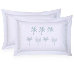Kit Fronha 50x70cm 200 Fios Dabu 2 peças Estampado