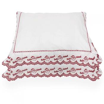 imagem de Kit Fronha 50x70cm 200 Fios Feliz Natal 2 peas - Marken Fassi