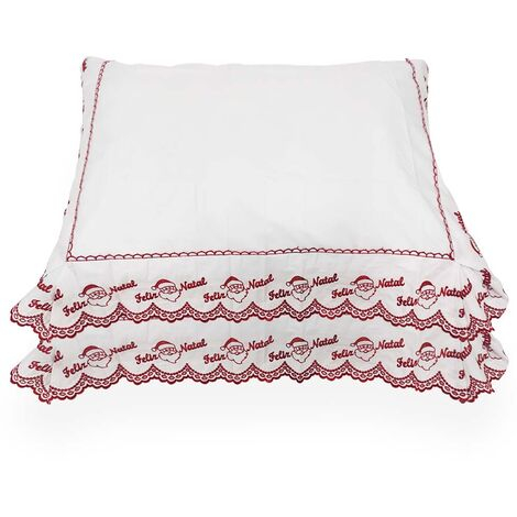 imagem do produto Kit Fronha 50x70cm 200 Fios Feliz Natal 2 peças - Marken Fassi