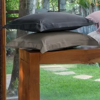 imagem de Kit Fronha 50x70cm 300 Fios Lázio Festonê Tinto 2 peças - Casa K