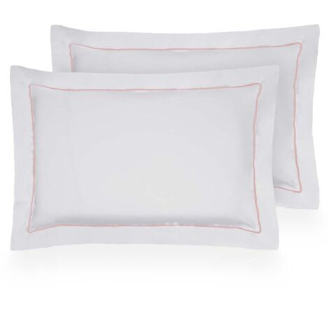 imagem do produto Kit Fronha 50x70cm 300 Fios Lázio Festonê Tinto 2 peças - Casa K