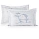 imagem do produto Kit Fronha 50x70cm 300 Fios Summer Jardim de Toile 2 pe�as - Naturalle Fashion