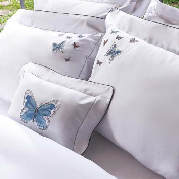 imagem de Kit Fronha 50x70cm com Almofada 300 Fios Borboleta 3 peas - Marken Fassi