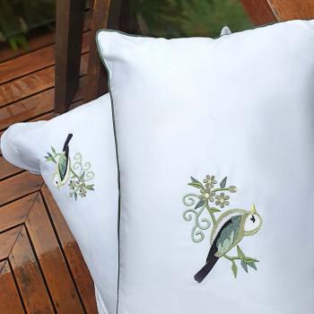 imagem de Kit Fronha 50x70cm com Almofada 300 Fios Botanikos 3 peas - Marken Fassi