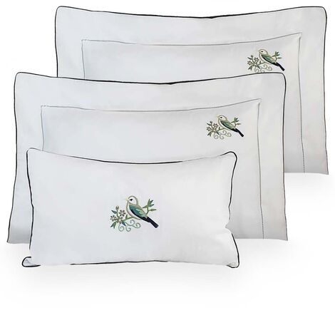 imagem do produto Kit Fronha 50x70cm com Almofada 300 Fios Botanikos 3 peças - Marken Fassi