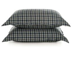 Kit Fronha 50x70cm Flanela Tobias 2 peças Marinho/Cinza