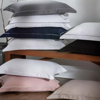 imagem de Kit Fronha 50x90cm 300 Fios L�zio Feston� Tinto 2 pe�as - Casa K