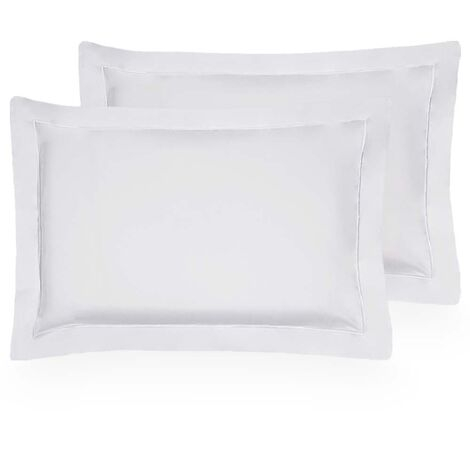 imagem do produto Kit Fronha 50x90cm 300 Fios Lázio Festonê Tinto 2 peças - Casa K