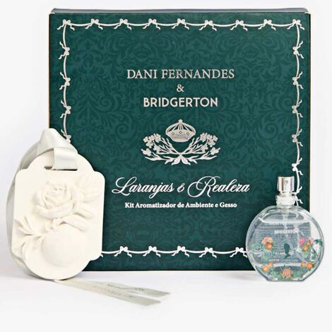 imagem do produto Kit Gesso Perfumado e Home Spray 25ml Bridgerton Laranjas e Realeza 2 pe�as - Dani Fernandes