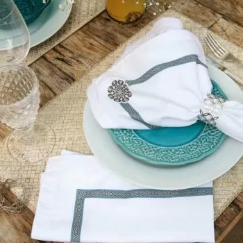 imagem de Kit Guardanapo 4 Pe�as Lottus - Casa K