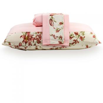 imagem de Kit King Malha Soft Barra Papoulas 3 peas - Tellesoft