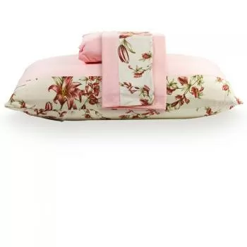 imagem de Kit King Malha Soft Barra Papoulas 3 peças - Tellesoft