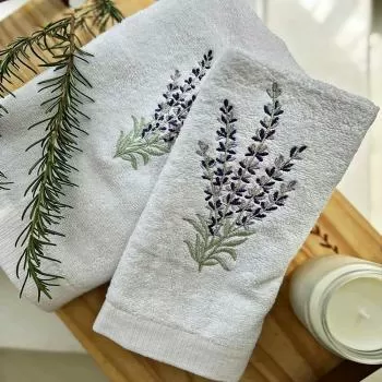 imagem de Kit Lavabo e Rosto Lavanda 2 peças - Marken Fassi