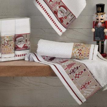 imagem de Kit Pano de Copa Festivo 3 peas - Karsten