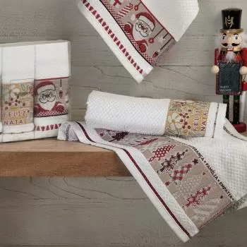 imagem de Kit Pano de Copa Festivo 3 peças - Karsten