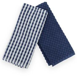 Kit Pano de Copa Popcorn 2 peças Azul