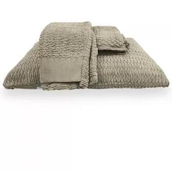 imagem de Kit Peseira Decorativa com Fronhas Maresia 70x220cm 3 peças - Catran