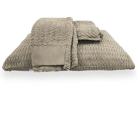 imagem do produto Kit Peseira Decorativa com Fronhas Maresia 70x220cm 3 peças - Catran
