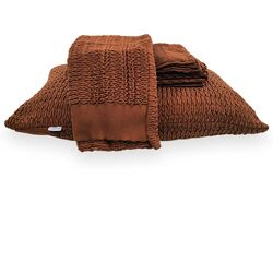 Kit Peseira Decorativa com Fronhas Maresia 70x220cm 3 peças Ferruginoso