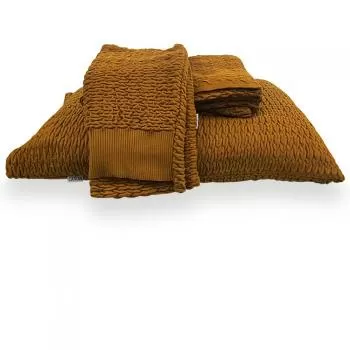 imagem de Kit Peseira Decorativa com Fronhas Maresia 70x260cm 3 peças - Catran