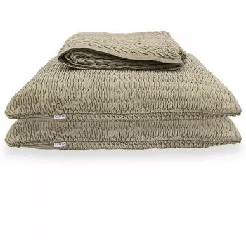 imagem de Kit Peseira Decorativa com Fronhas Maresia 70x260cm 3 peças - Catran