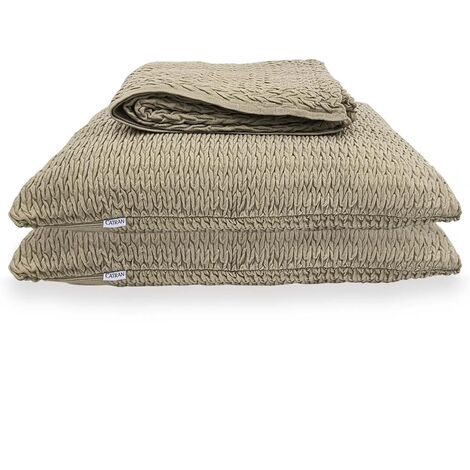 imagem do produto Kit Peseira Decorativa com Fronhas Maresia 70x260cm 3 pe�as - Catran