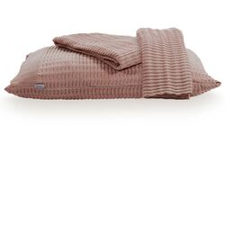 Kit Peseira Decorativa com Fronhas Pamela 70x240cm 3 peças Light Pink