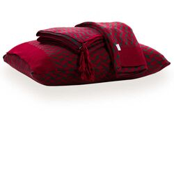 Kit Peseira Decorativa com Fronhas Pina 3 peças Vermelho/Green
