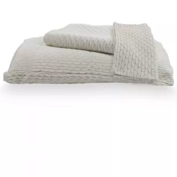 imagem de Kit Peseira Decorativa com Fronhas Pompeia 70x220cm 3 peças - Catran