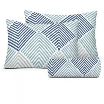 imagem de Kit Queen Malha Soft Cama Arrumada Lucky 3 peças - Tellesoft