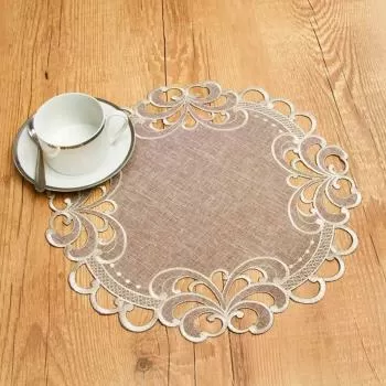 imagem de Kit Sousplat 2 peças Redondo 38cm Rechilie - Catran