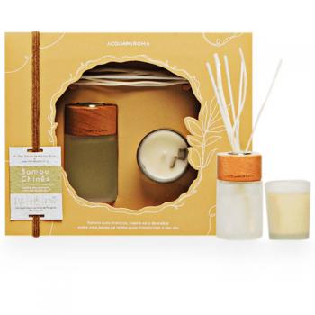 imagem de Kit Vela 50g com Difusor Naturals Bambu Chin�s 70ml 2 pe�as - Acquaroma