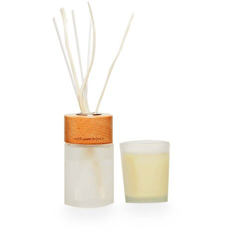 imagem do produto Kit Vela 50g com Difusor Naturals Bambu Chins 70ml 2 peas - Acquaroma