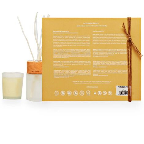 imagem do produto Kit Vela 50g com Difusor Naturals Bambu Chins 70ml 2 peas - Acquaroma