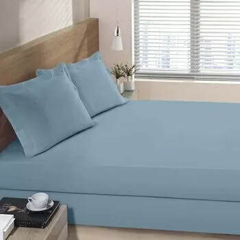 imagem de Lençol Avulso com Elástico Casal 230 Fios Essencial - Buettner