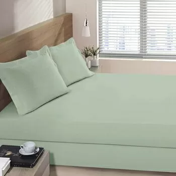 imagem de Lençol Avulso com Elástico King 230 Fios Essencial - Catran