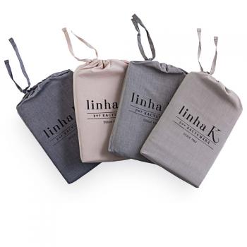 imagem de Lenol Avulso com Elstico Queen Fio Tinto Chambret - Kacyumara