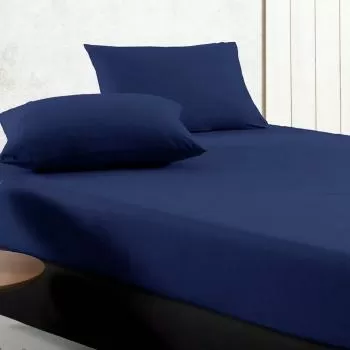 imagem de Lençol Avulso Com Elástico Solteiro King Malha Liso - Tellesoft