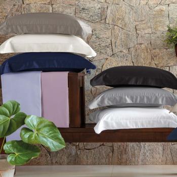 imagem de Len�ol Avulso com El�stico Solteiro Vi�va 300 Fios Satin�e Tinto 40cm - Casa K