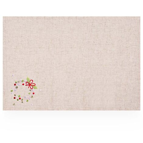 imagem do produto Lugar Americano Avulso Retangular 35x50cm Guirlanda 1906N - Rafimex