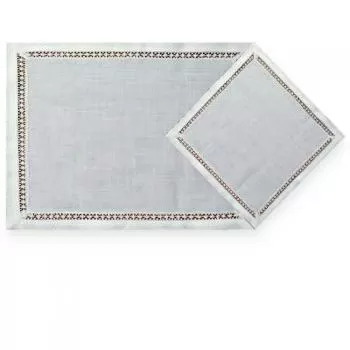 imagem de Lugar Americano Retangular com Guardanapo 551 2 peças - Rafimex