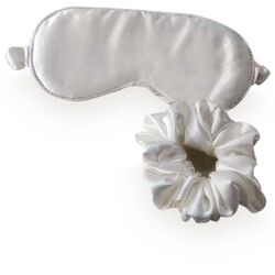 Máscara para Dormir Seda Mulberry  Off White