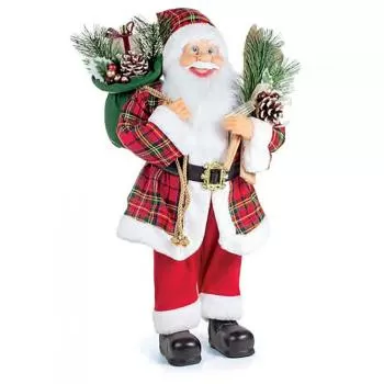 imagem de Noel com Esqui e Saco de Presente 1049893 60cm - Catran