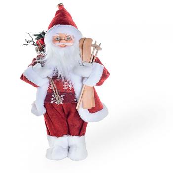 imagem de Noel com Esqui e Saco de Presente 1113444 45cm - Catran