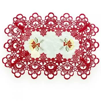 imagem de Pano Bandeja Avulso Retangular 30x45cm Natal 103 - Rafimex