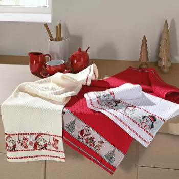 imagem de Pano de Copa Jacquard Natal Vida II - Dohler