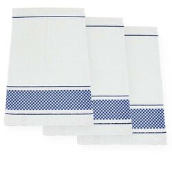 Pano de Copa Vitória Kit 3 peças Branco/Azul